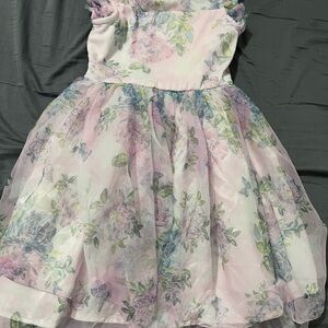 Floral Pastel Kids Dress 6/6X